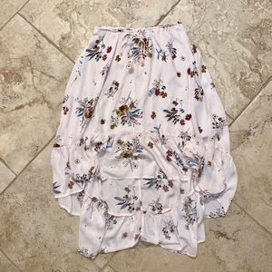 Love Stitch Ruffle Floral Skirt